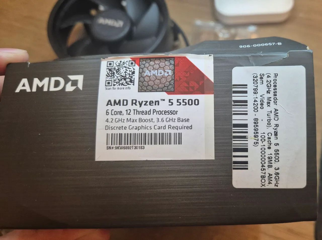Processador Ryzen 5 5500 3.6 ghz base e 4.2 ghz max boost - Foto 2