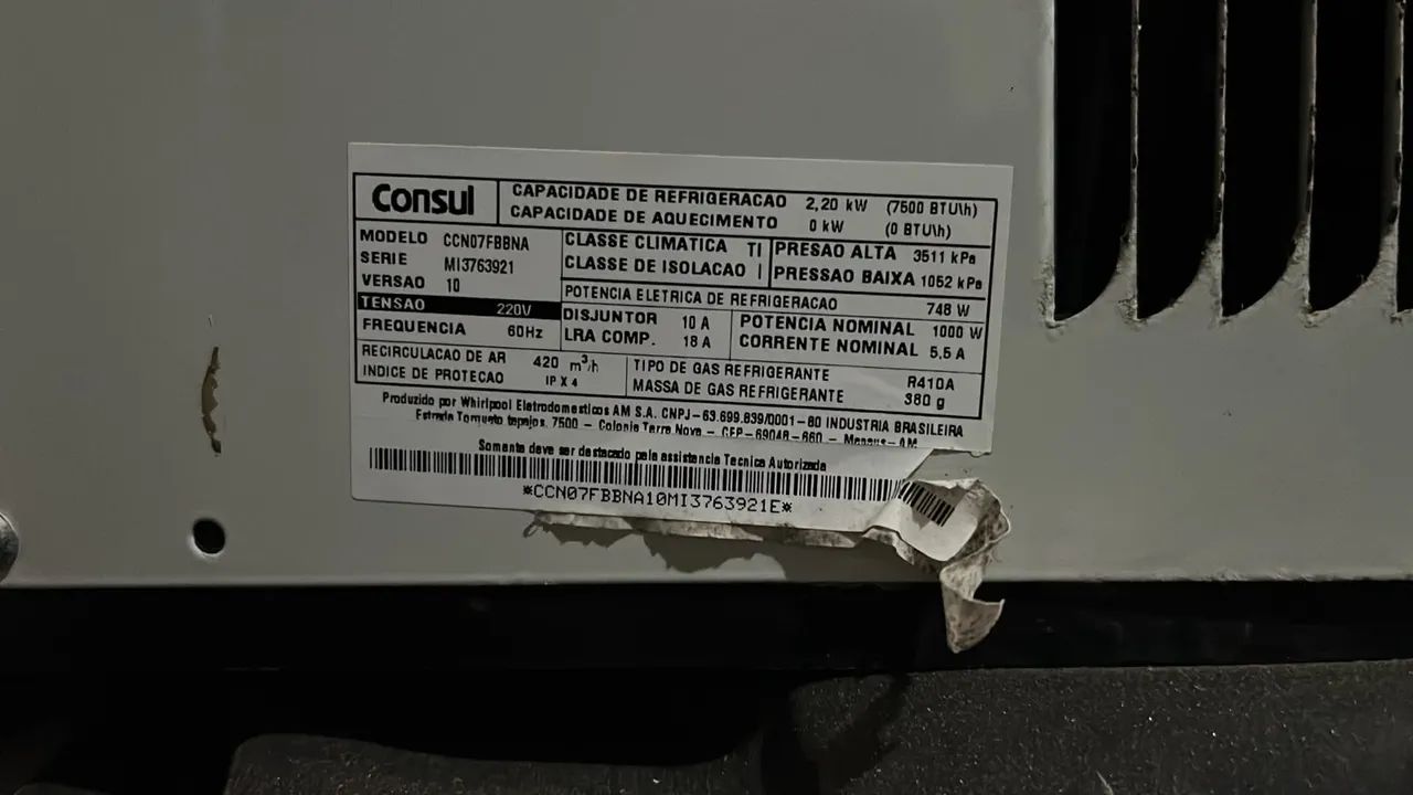 Vendo Ar-condicionado Cônsul 7.500BTUs - Foto 2