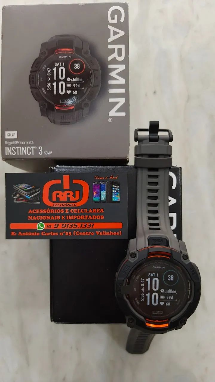 Garmin Instinct 3 Solar 50 mm Black slate - Foto 5