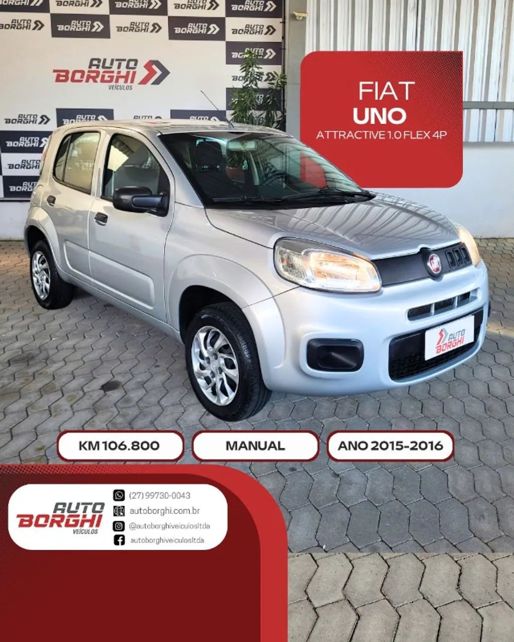 Fiat Uno UNO ATTRACTIVE 1.0 Fire Flex 8V 5p 2016