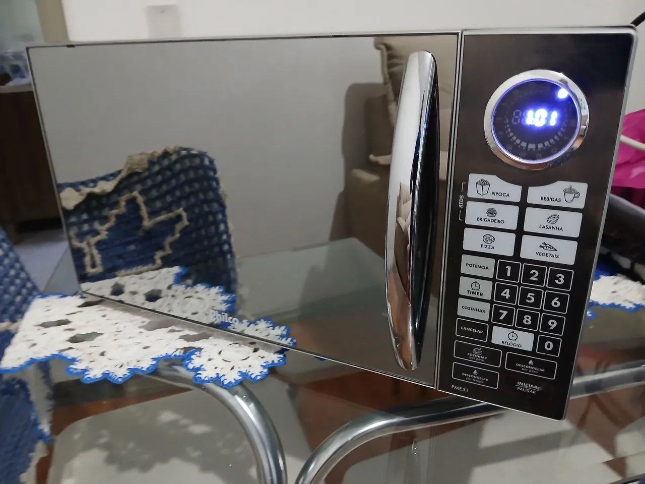 Micro-ondas espelhado philco 31 litros  - Foto 3