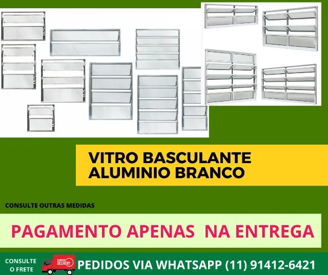 vitro Basculante 80x1,00 - frete a/c zs-zl-zo-zn-zo-abc