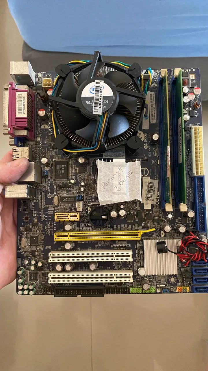 Placa Mãe + Processador + Memória  - Foto 3