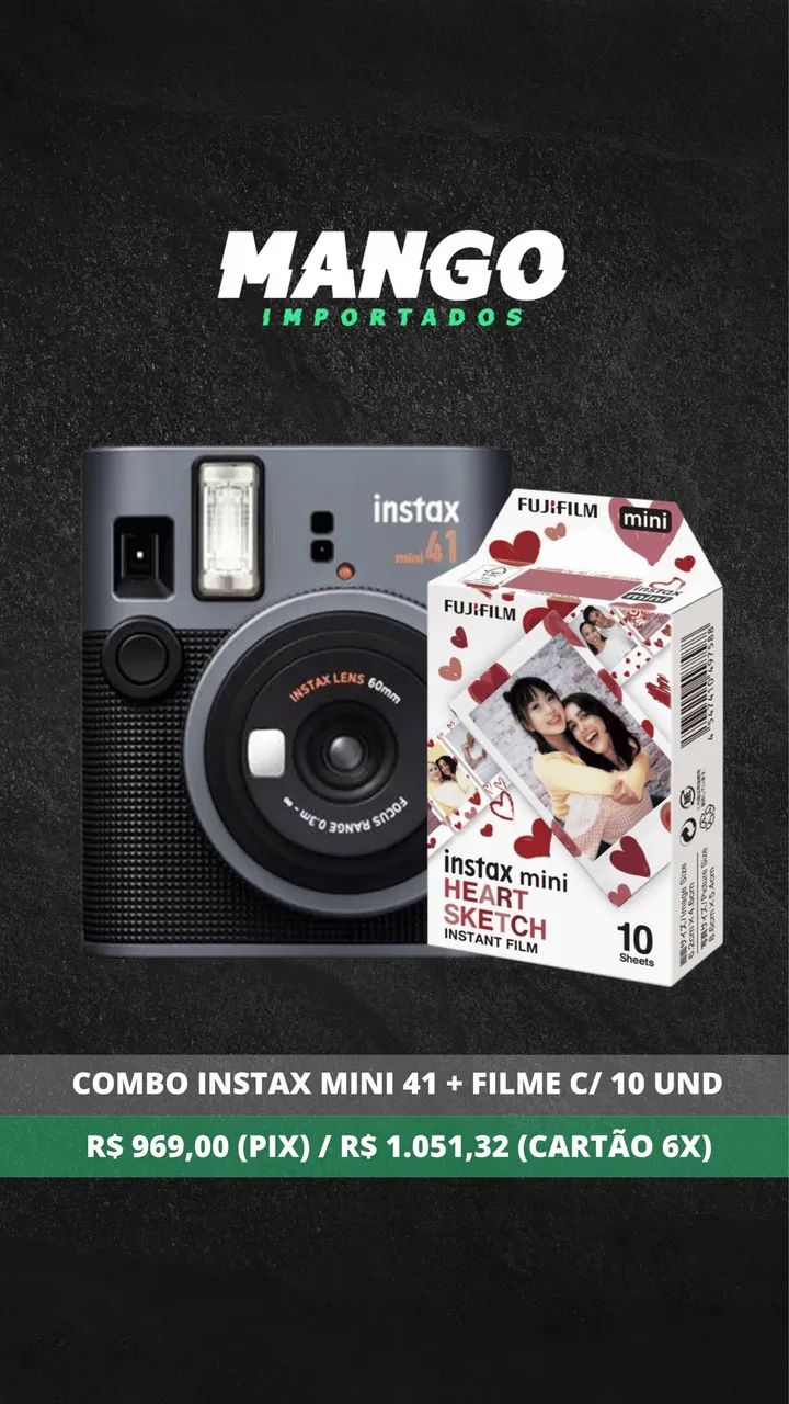 Câmera Instax Mini 41 Preta 