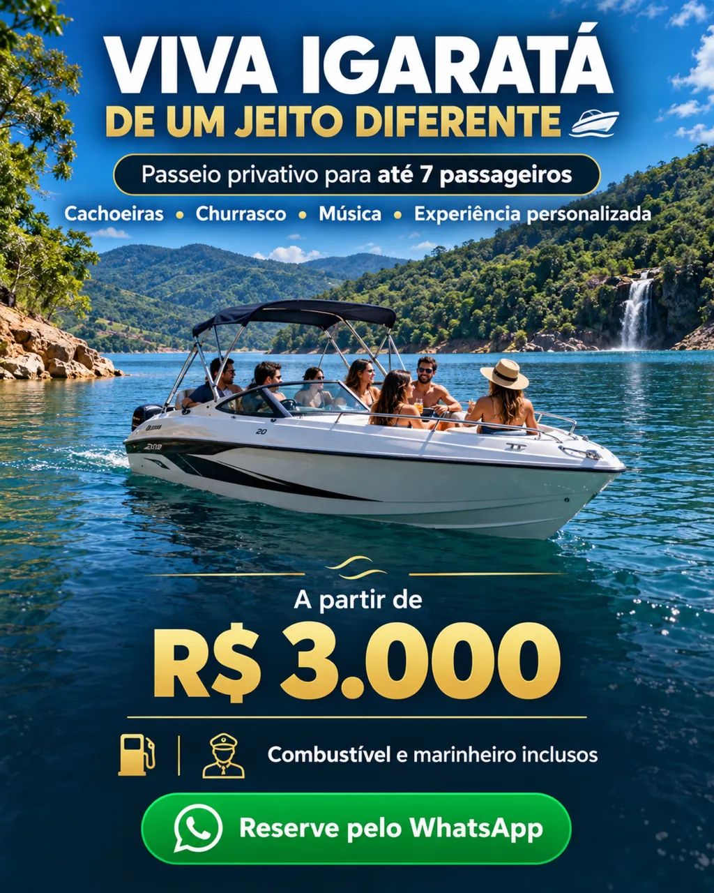 Passeio de Lancha em Igaratá - Foto 2