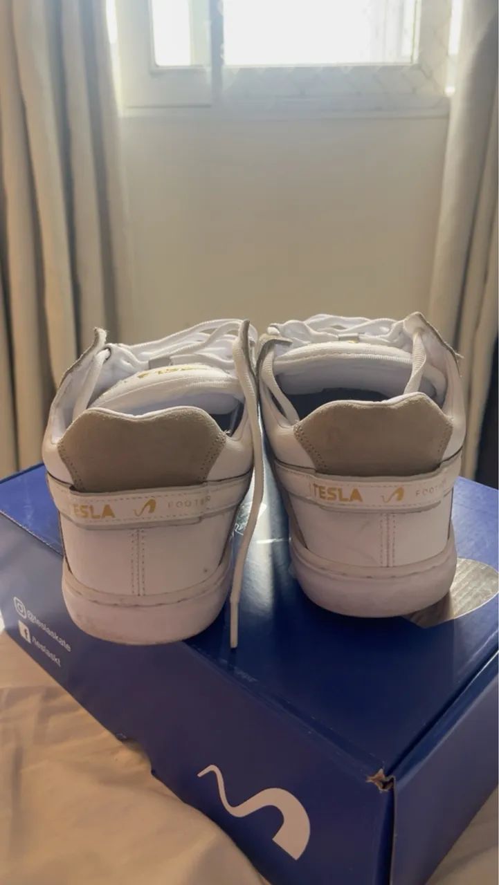 Tênis Tesla White Gold 43 - Foto 2
