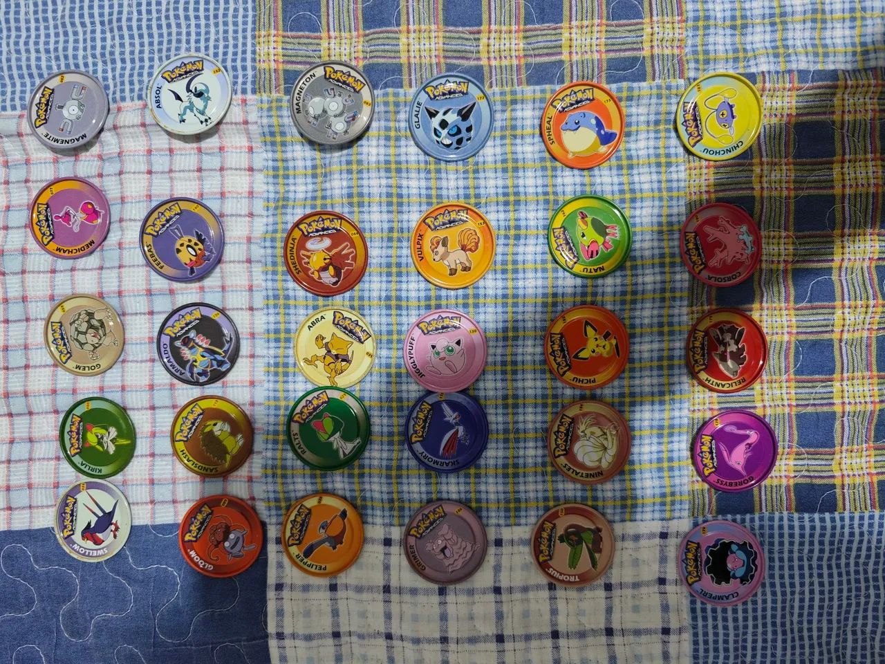 LOTE COM 185 TAZOS POKÉMON ADVANCED - PANINI 2004 - Foto 3