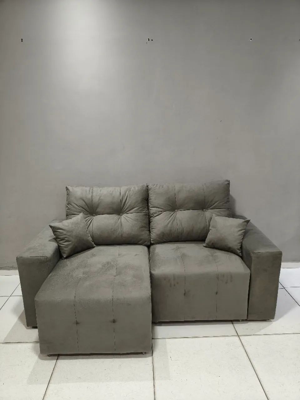 Promoção imperdível de 1800 por 1499 Sofá retrátil novo completo ganha 2 almofadas  - Foto 5