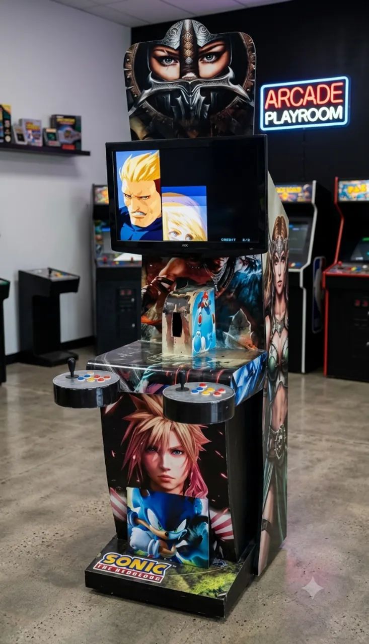 Fliperama Profissional Tela de 32 Polegadas Estilo Shopping - 4.300 Jogos