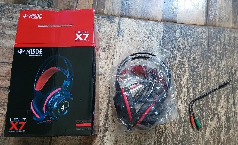 Fone De Ouvido Headset Gamer Com Microfone Rgb X7 Light - Foto 3