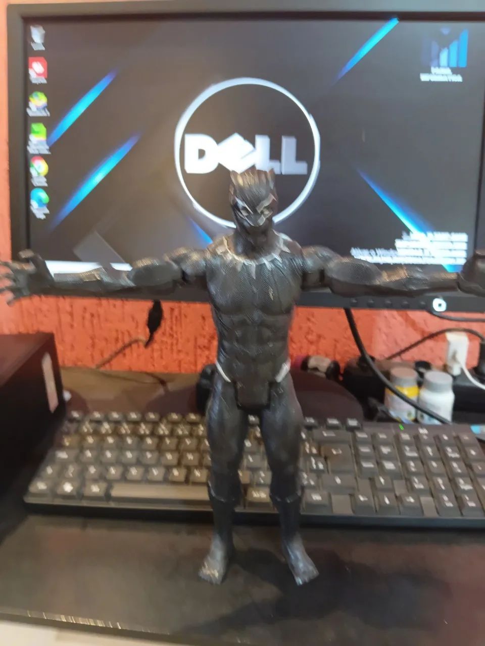 Boneco pantera negra 30 cm marvel - Foto 3