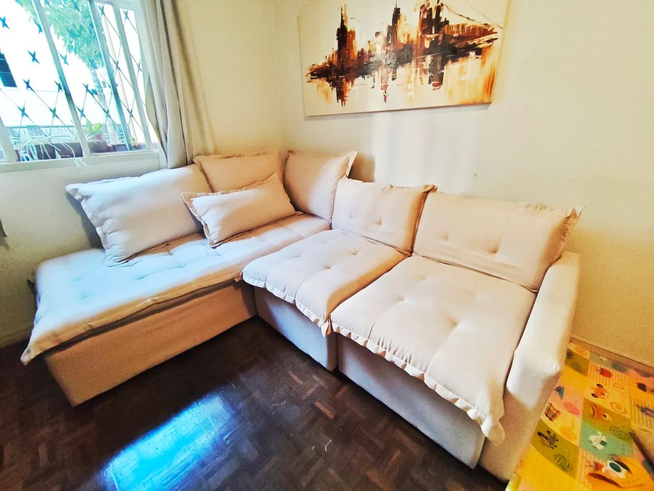 Sofá Catar Retrátil com Chaise - Foto 5