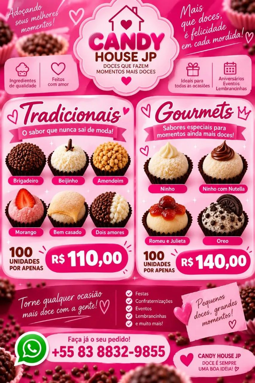 Docinhos para festa de aniversário 
