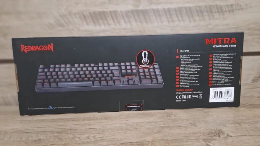 Teclado Mecânico Redragon Mitra - Switch Marrom | Novo e Lacrado - Foto 6