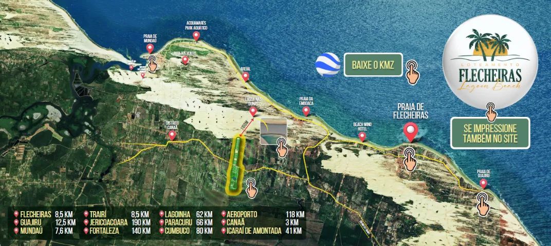 Lotes em Flecheiras - Beberibe - Jericoacoara com entrada facilitada e sem consulta - Foto 2
