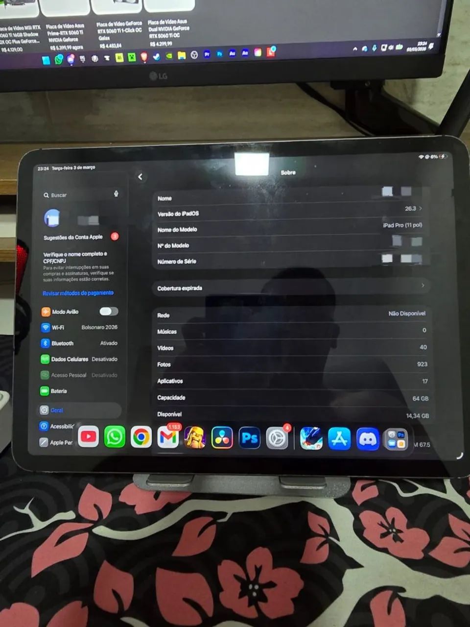 VENDO IPAD PRO 11p 2° GERAÇÃO  - Foto 5