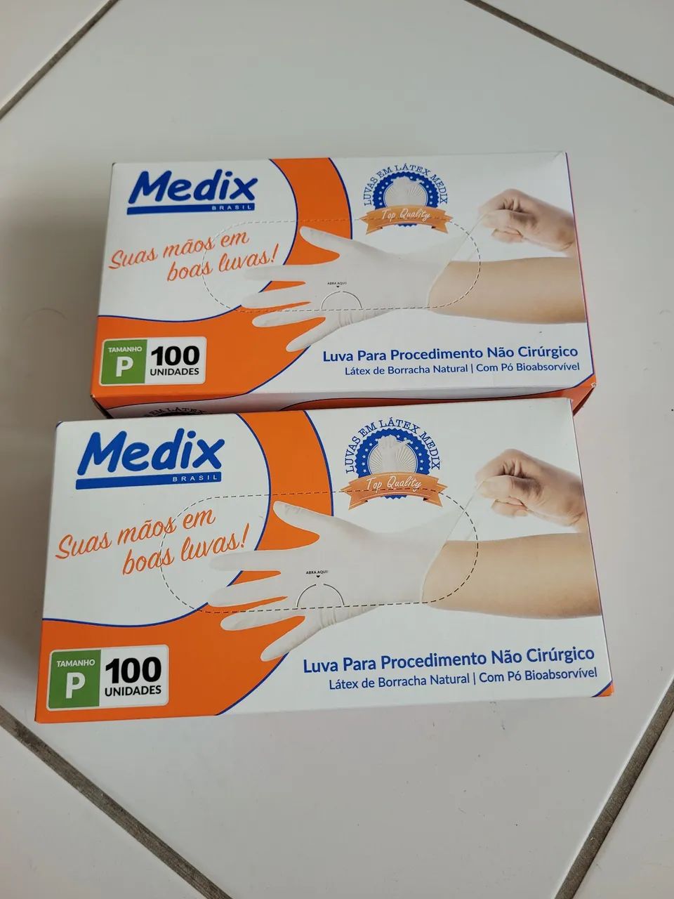 Luvas Medix tamanho P 100 unidades 