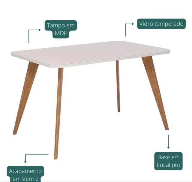 Mesa de Jantar Toscana 130 cm - Foto 2