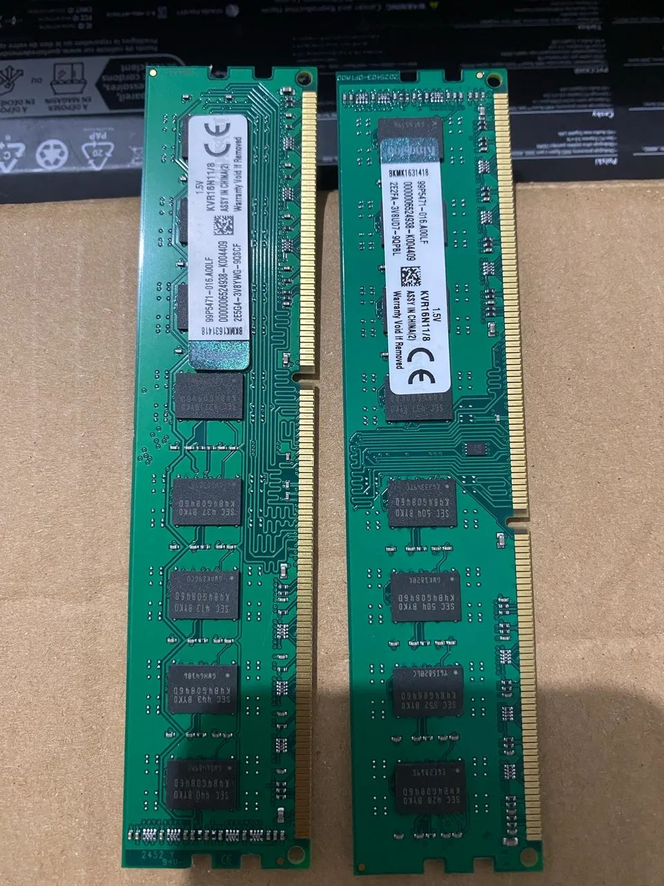 Memoria ram kingston 8GB DDR3