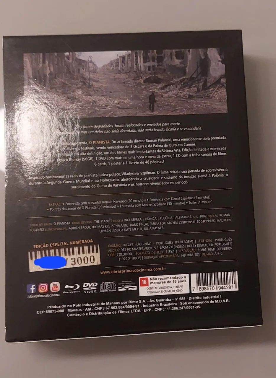Blu Ray - O Pianista - Obras primas - Foto 2