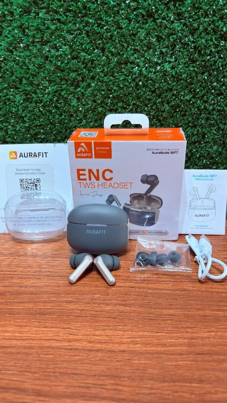 Fone bluetooth AuraBuds WF7 ENC tws  - Foto 5
