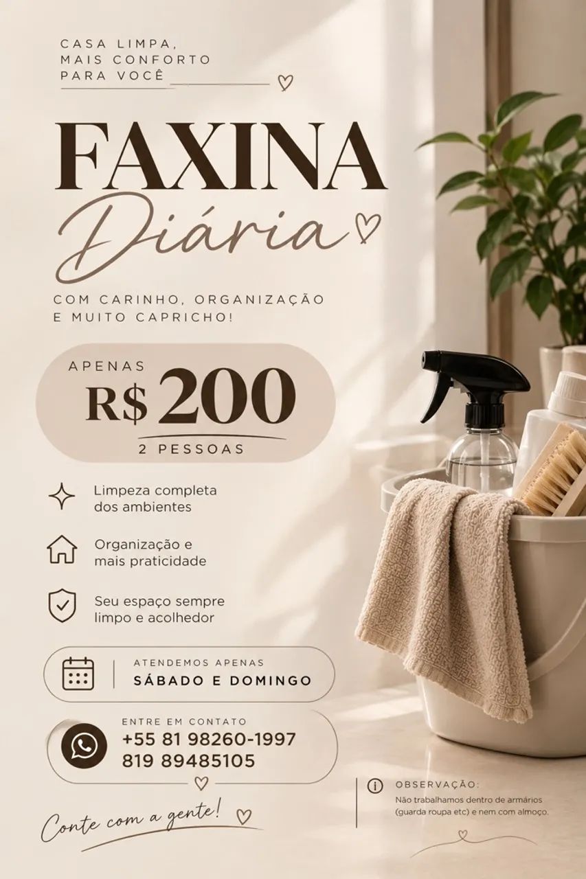 Faxina ?
