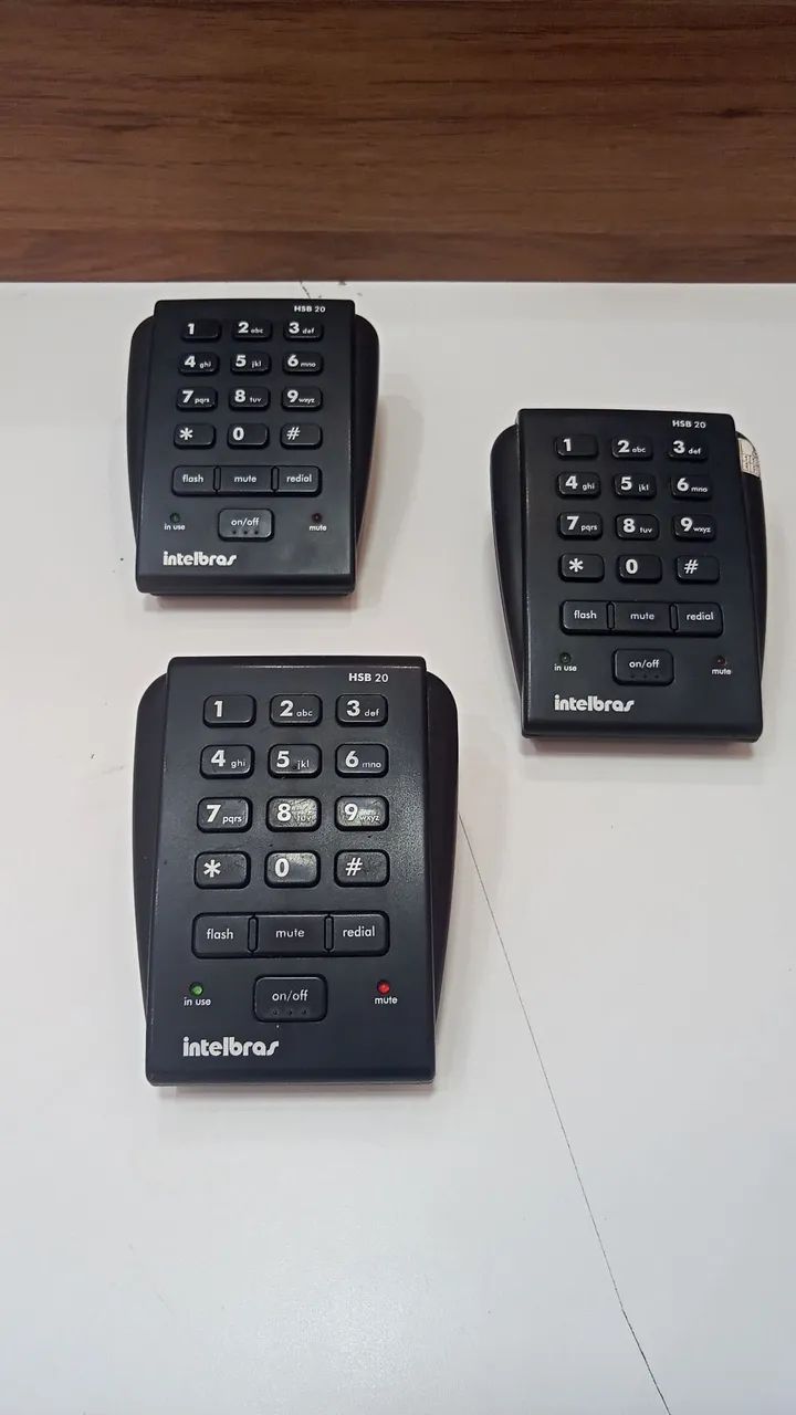 03 Bases Headset Intelbras HSB 20 - Funcionando - Lote Completo - Foto 3