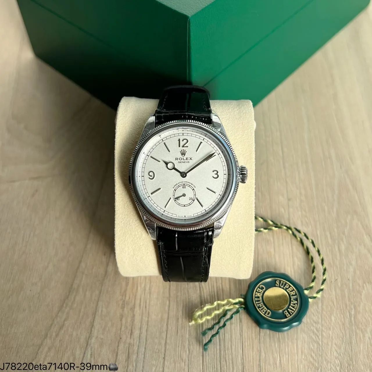 Relógio Rolex Couro - Automático - Linha Super - Máquina Eta 