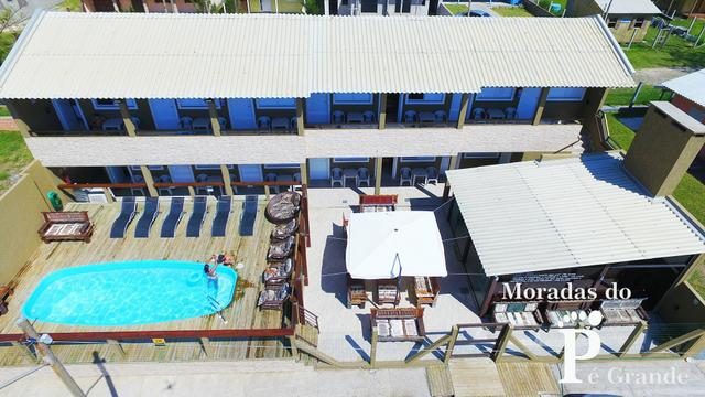 Tramandai beira mar com piscina vista da praia aptos kitnetes cabanas - Foto 2