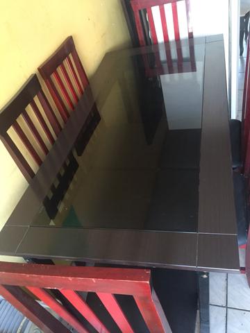Vendo mesa de Vidro 6 cadeiras - Foto 3