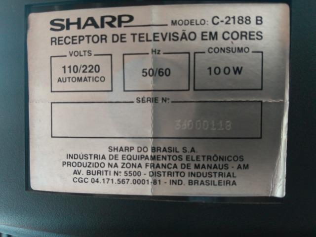 TV tubo 21 pol. Sharp stereo modelo C 2188-B - Foto 4