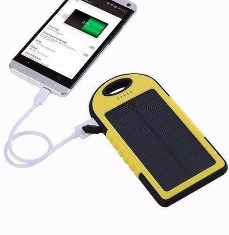 Carregador portátil para celular - Com bateria solar
