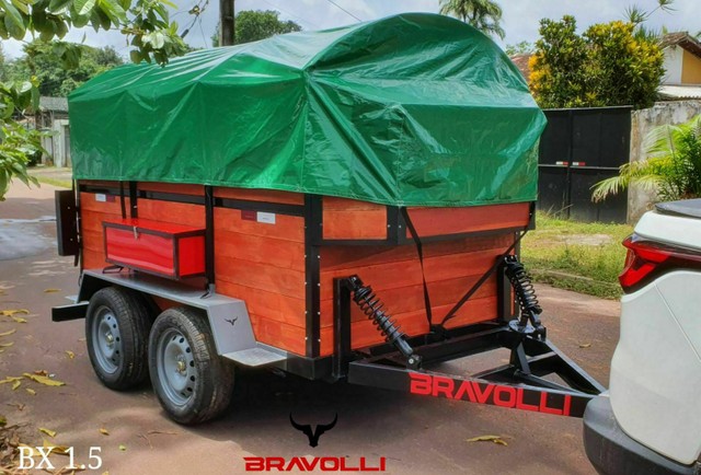 Carretinha BRAVOLLI ' PI Reboque Setor Agro, carga, transporte  - Foto 3