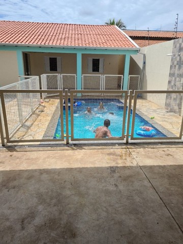Área de festa com piscina aquecida e casa de temporada - Foto 14