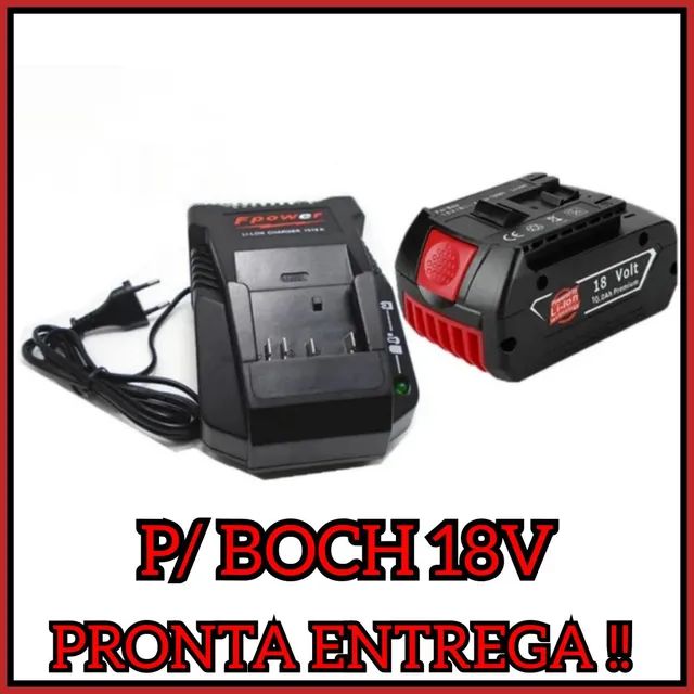 BATERIAS E CARREGADORES PARA BOCH 18V E 12V