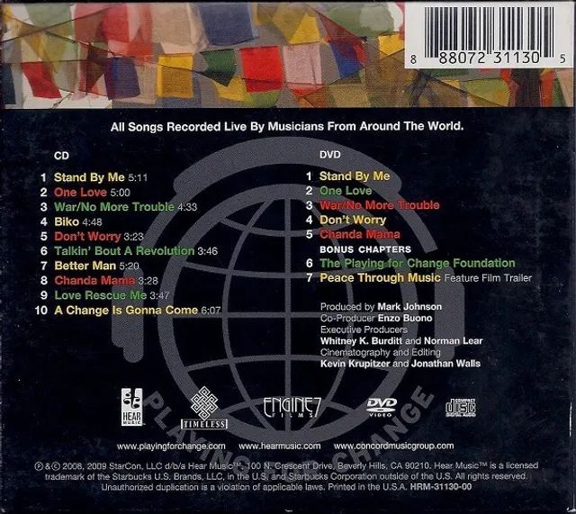 Playing For Change - Songs Around The World (CD + DVD) -  Music