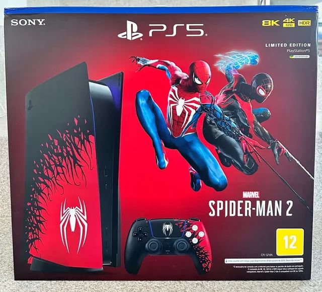 Sony PlayStation 5 825GB Marvel's Spider Man 2 Limited Edition Mídia Física