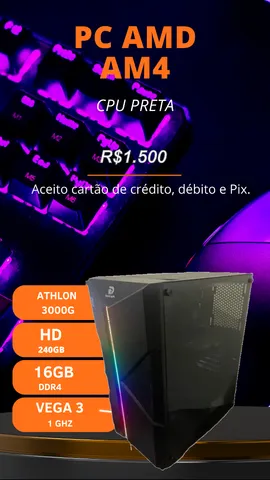 Cpu PC Gamer Barato Completo DDR5 - Intel Core i7 3.8Ghz Turbo / Rx 550 4GB  DDR5 / 16Gb Ram / SSD 480GB - Desconto no Preço