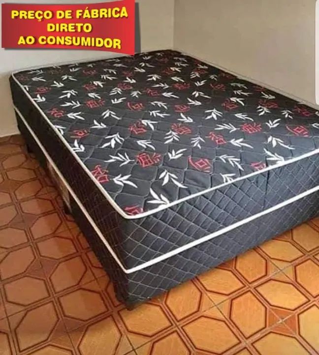 CAMA NOVA DE FABRICA COM COLCHÃO FRETE GRÁTIS PAGUE NA ENTREGA 