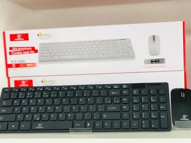 Kit teclado + mouse sem fio - Foto 4