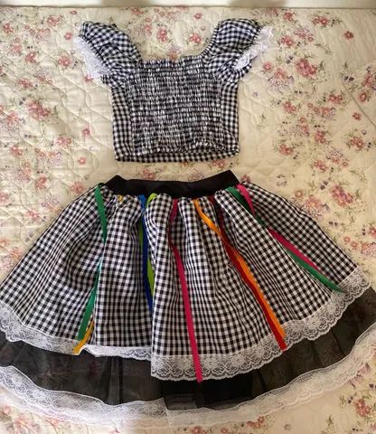 conjunto junino (saia+blusa) - Foto 2