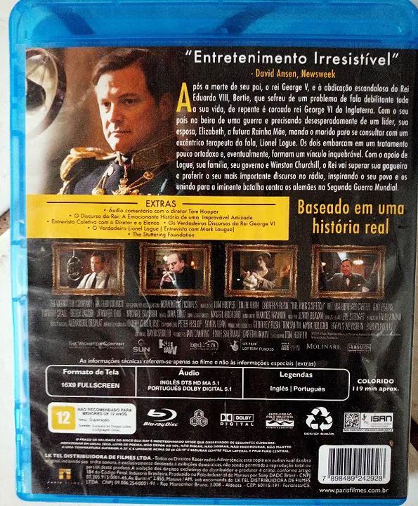 Filme Blu-ray O Discurso do Rei (Original) - Foto 2