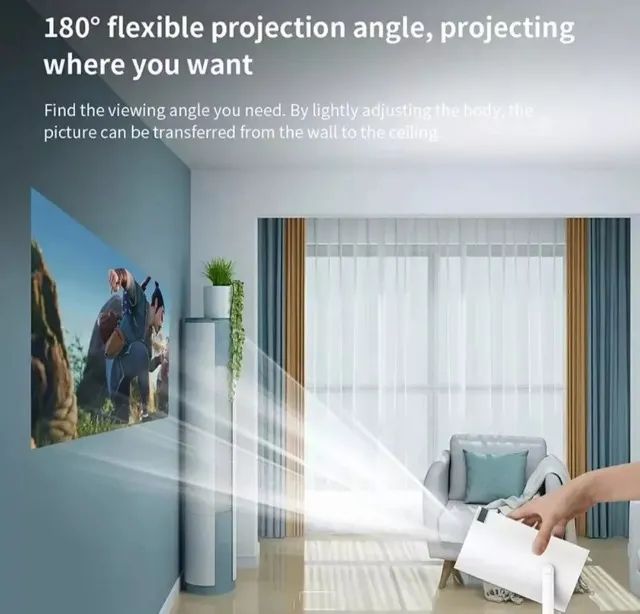 Projetor Hy300 Wifi Hd 200 Ansi Android 11.0 Smart Portátil - Foto 2