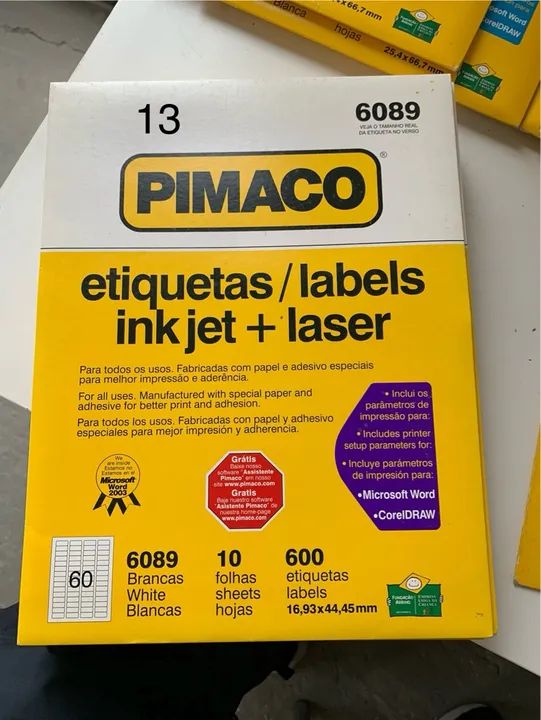 etiquetas/ labels inkjet + laser PIMACO  - Foto 4