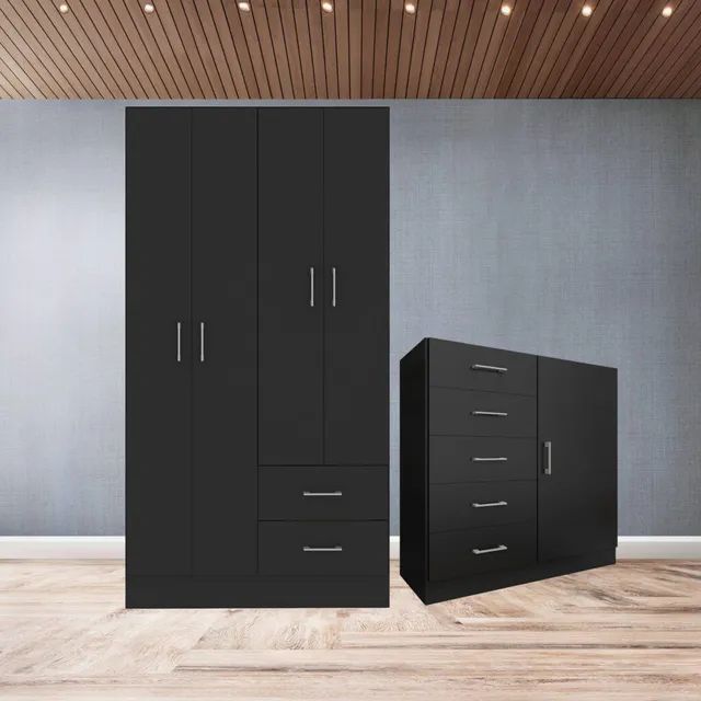 Guarda-Roupa 4 Portas  + cômoda !! Tt1526 - Foto 2