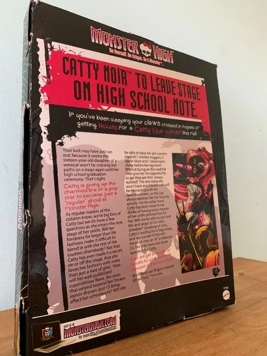 Catty Noir Doll - Boneca MONSTER HIGH 13 Wishes - 'Com Caixa Avariada' - Foto 6