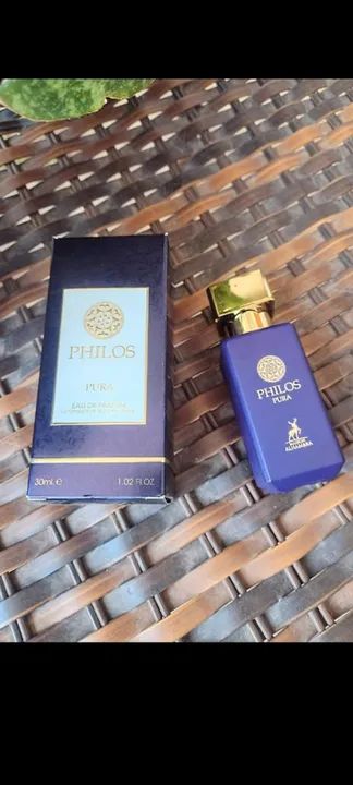 Miniatura Árabe 30ml Philos Pura perfume importado Unissex 