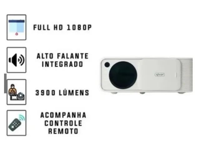 Projetor Led Multimídia Knup PJ005 3900 Lúmens Full HD 1080P HDMI/ USB - Foto 3