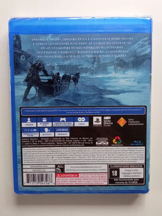 God Of War Ragnarok ps4 NOVO LACRADO - Foto 2