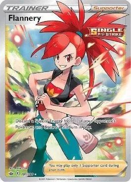 carta pokemon Flannery (191/198) reinado arrepiante